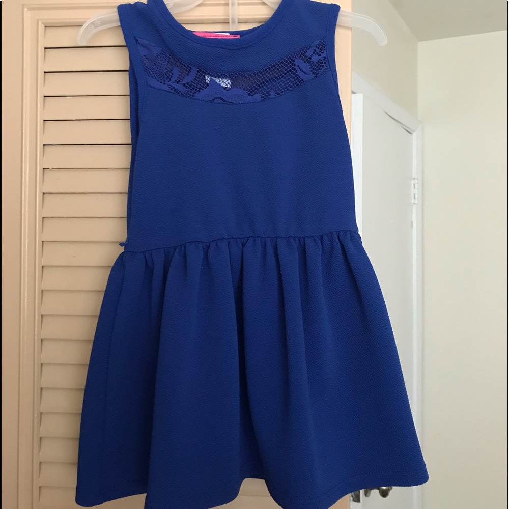Sleeveless Blue Dress